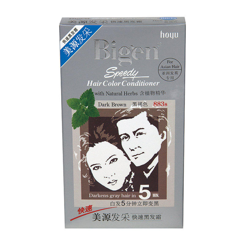 美源发采快速黑发霜-黑褐色883s 40g*2