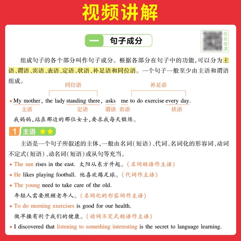 初中英语套装(3本)☑英语语法+英语词汇+英语作文 初中通用 [正版]2025初中英语语法全解基础知识点大全七八九年级单高清大图