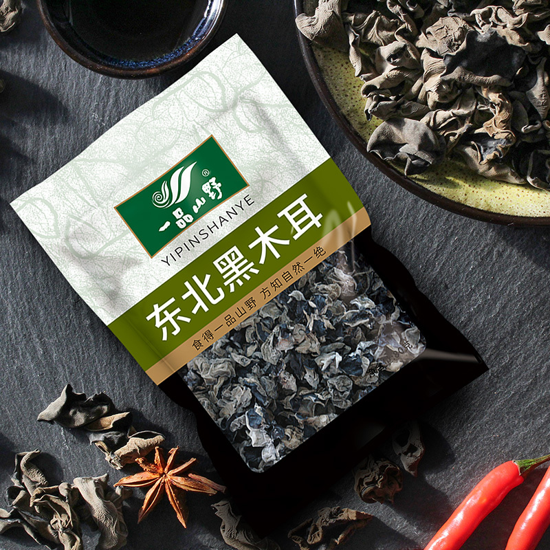 一品山野东北黑木耳80g