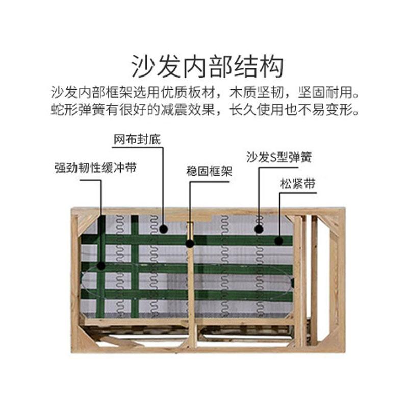 沃盛 西皮WS-206 办公沙发简约办公室商务接待会客2个单人位1个三人位沙发高清大图