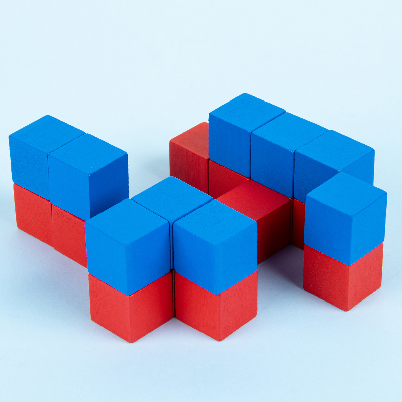 一年级立体图形数学教具正方体积木蒙氏数学运算宝宝空间思维玩具