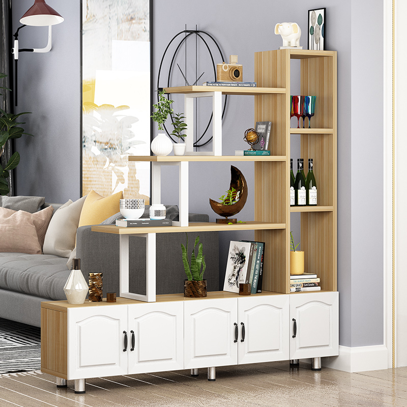 寻木匠客厅隔断柜玄关柜屏风装饰柜酒柜现代简约多层花架厅置物架鞋架