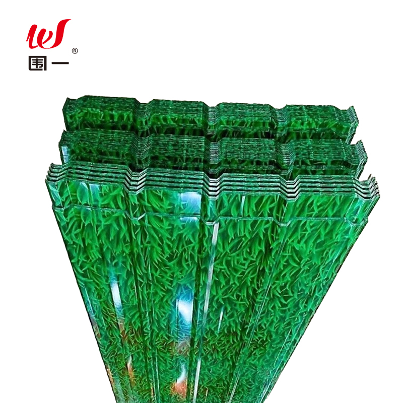 围一 绿色小草彩钢板 0.3MM*1M*0.9M 张高清大图
