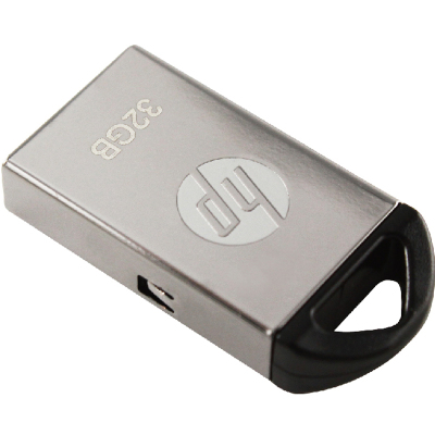 惠普(HP)64GB USB2.0 U盘 v221w 气质金属银色优盘