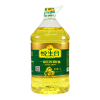 悦生合一级压榨菜籽油5升约10斤纯正农家桶装家用非转基因食用油