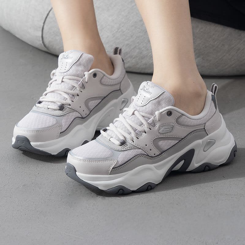 Skechers斯凯奇女鞋新款时尚简约透气熊猫鞋休闲鞋150521-LGSL ZP【价格