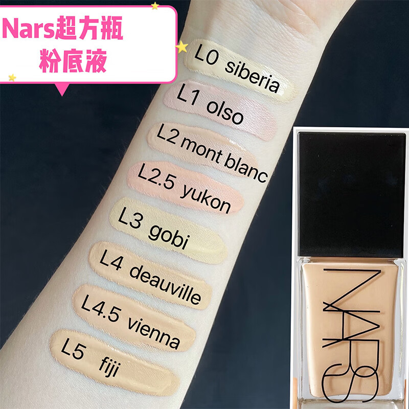 纳斯NARS 粉底液超方瓶流光美肌控油持妆 30ml L2 #Mont Blanc高清大图