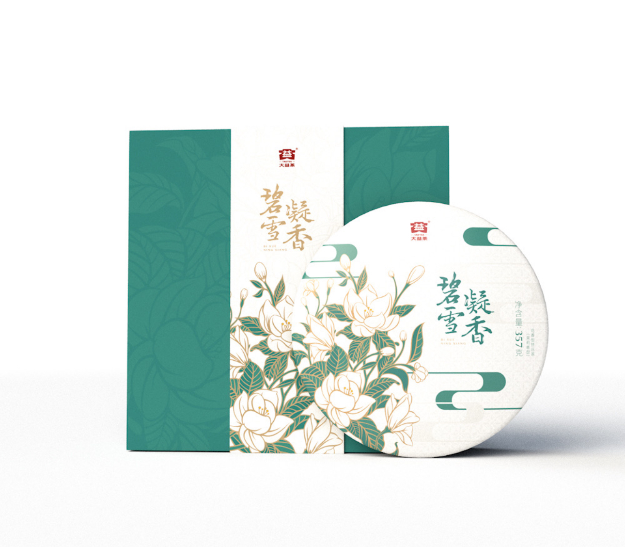 大益茶 碧雪凝香(生茶)357g/盒