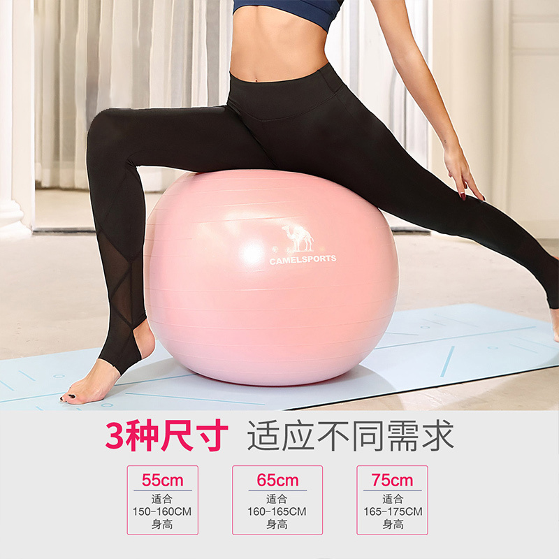 骆驼瑜伽球加厚防爆初学者健身球儿童球弹力运动瑜珈球