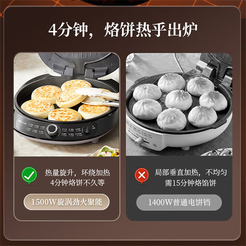 小熊(Bear)电饼铛30cm大烤盘DBC-P15R5高清大图
