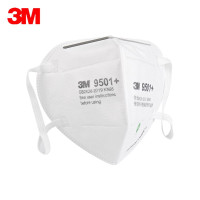 3M KN95口罩9501+ 防雾霾PM2.5 防飞沫 舒适针织带 耳戴式1/只