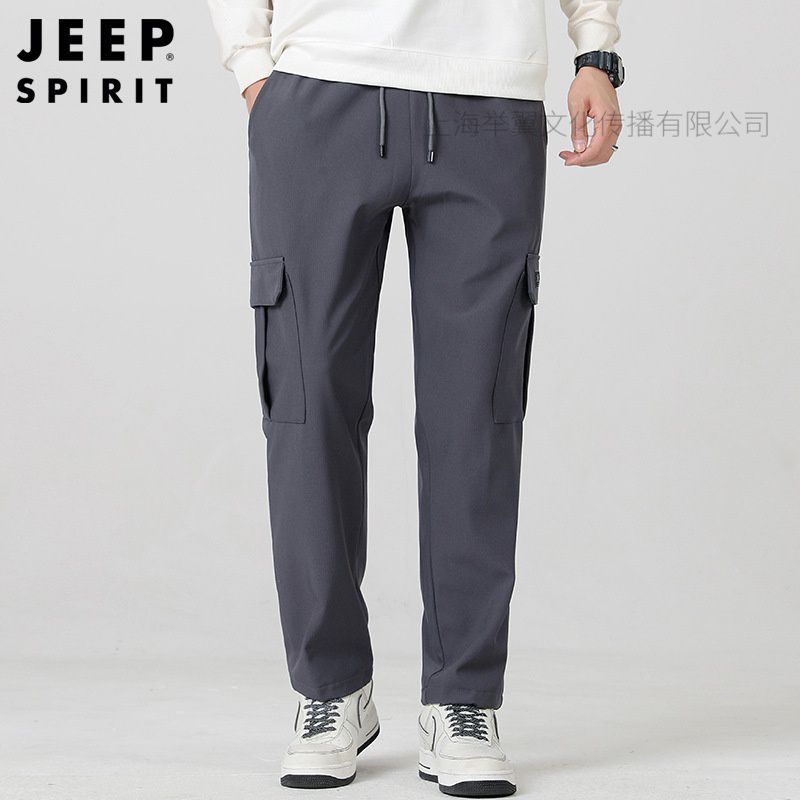 JEEP spirit吉普休闲裤冬季多口袋束脚运动百搭长裤子