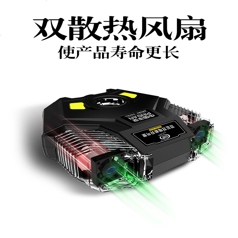 车载打气泵充气泵12v双缸高压多功能德国汽车轮胎打气泵指针数显
