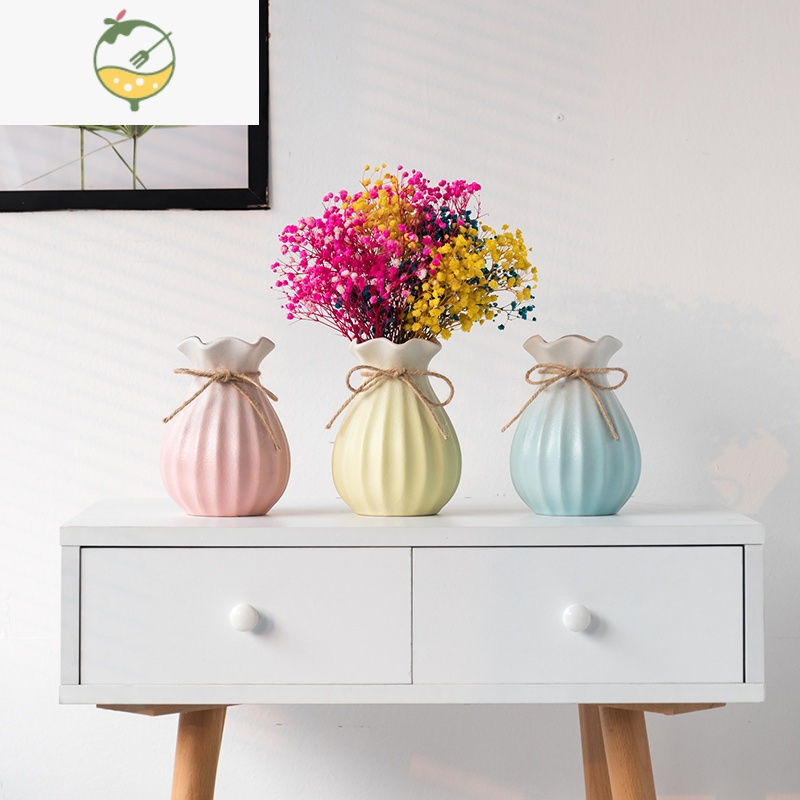yicheng创意花瓶轻奢摆件客厅餐桌电视柜干花插花器简约北欧电视柜