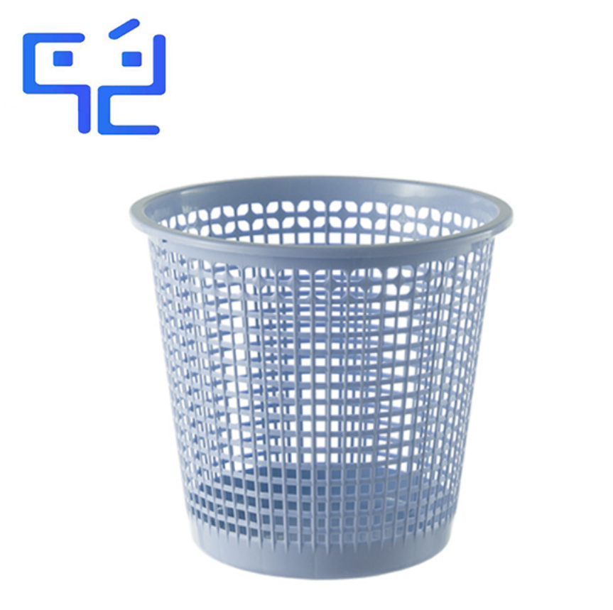 万允 塑料镂空垃圾桶 绿色10L/个(绿色10L)高清大图