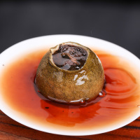 热卖茶叶 生晒新会小青柑 大份量 宫廷普洱茶 熟茶 精美陶瓷罐装