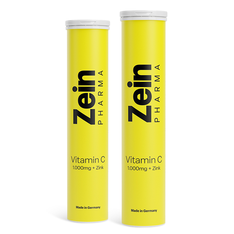 德国进口 Zeinpharma ZP维生素C+锌泡腾片 补充VC维他命高浓度彩恩补锌提升健康增强疫免力非咀嚼 20片/支高清大图