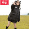 可莉允女童冬装棉衣2022新款洋气儿童加厚羽绒棉服中长款中大童女孩棉袄