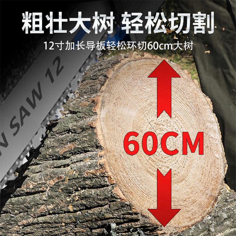 CIAA德国锂电电锯伐木锯锂电池12/16寸家用电链锯树木工手持果园无线高清大图