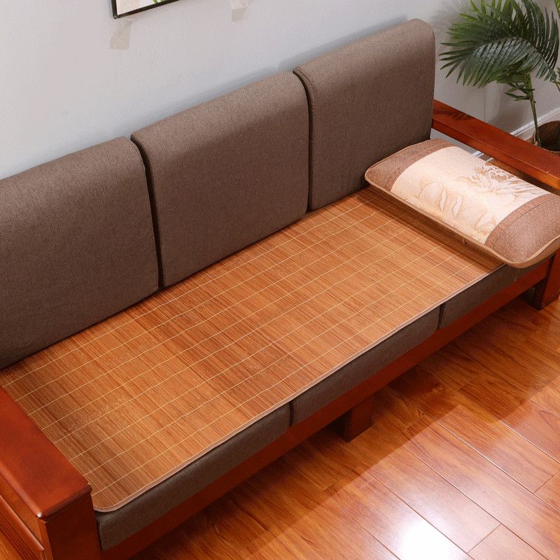 竹席凉席1.8米2米可折叠凉席1.5米家用竹席子学生宿舍0.9m草席1.2 碳化磨光席【配枕套】 宽1米*1.9米【直筒】