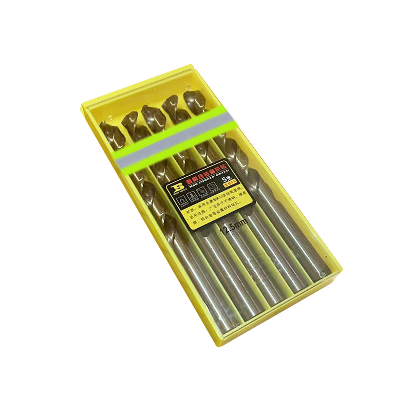 波斯(BOSI) 荧光系列直柄含钴麻花钻 12.5mm/5支 盒高清大图
