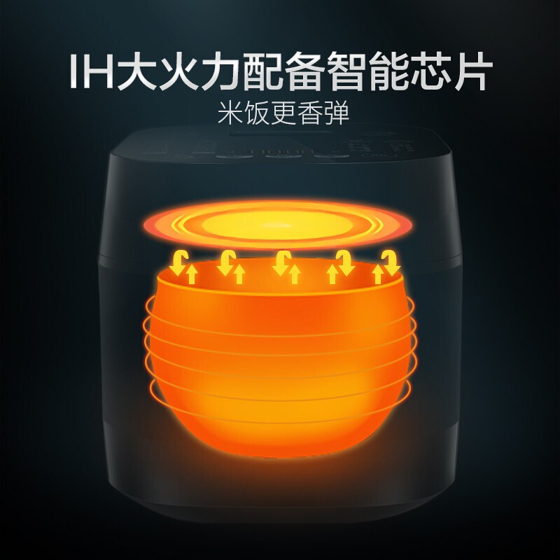 苏泊尔(SUPOR)电饭煲SF50HC668 家用IH电磁加热 5L智能搅拌清洁 创新多功能炒菜电饭煲 5L
