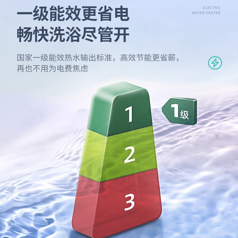 华帝(vatti)60升电热水器 一级能效 3300W双管速热 镁棒终身免更换 出水断电 Wifi智控 i14140