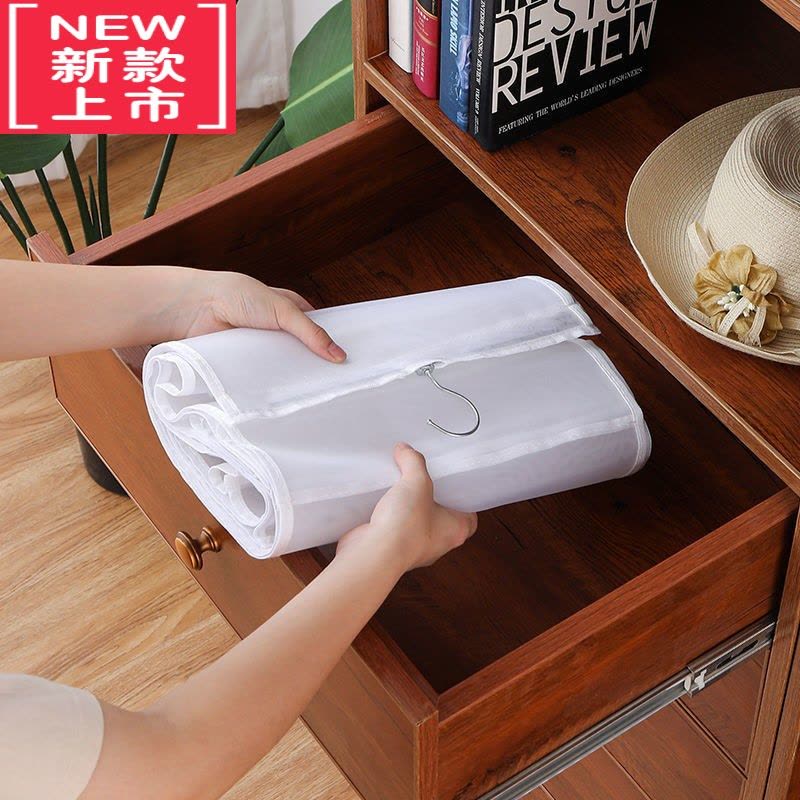 可莉允包包收纳袋挂袋布艺 收纳袋悬挂袋 衣柜墙挂式双面门宿舍收纳架图片