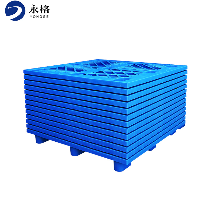 永格塑料托盘叉车防潮垫货架仓库托盘1*0.8米 新料加厚