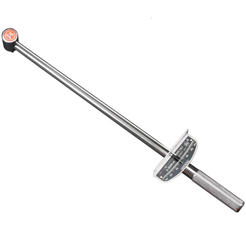 日本可调式公斤扭力扳手工斤套筒汽修工具加长型指针力矩扭矩板手 fo