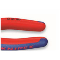 凯尼派克 KNIPEX 03 02 180180mm钢丝钳子(抛光头,双色双重材料手柄)