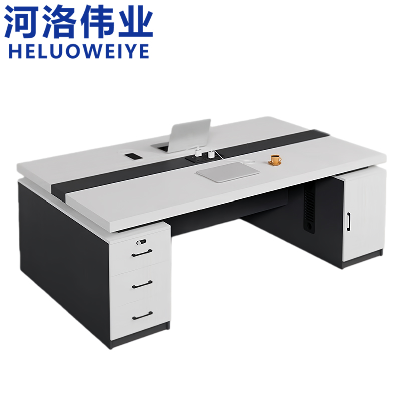 河洛伟业 办公桌 1.4米双人位高清大图