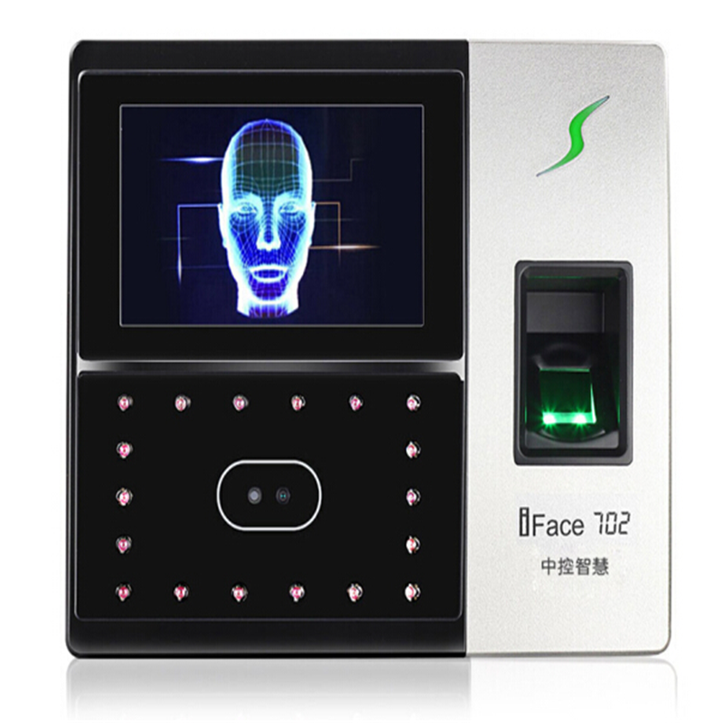中控智慧(ZKTeco) iFace702 人脸指纹考勤机 高速识别打卡机 触屏操控门禁一体机 X