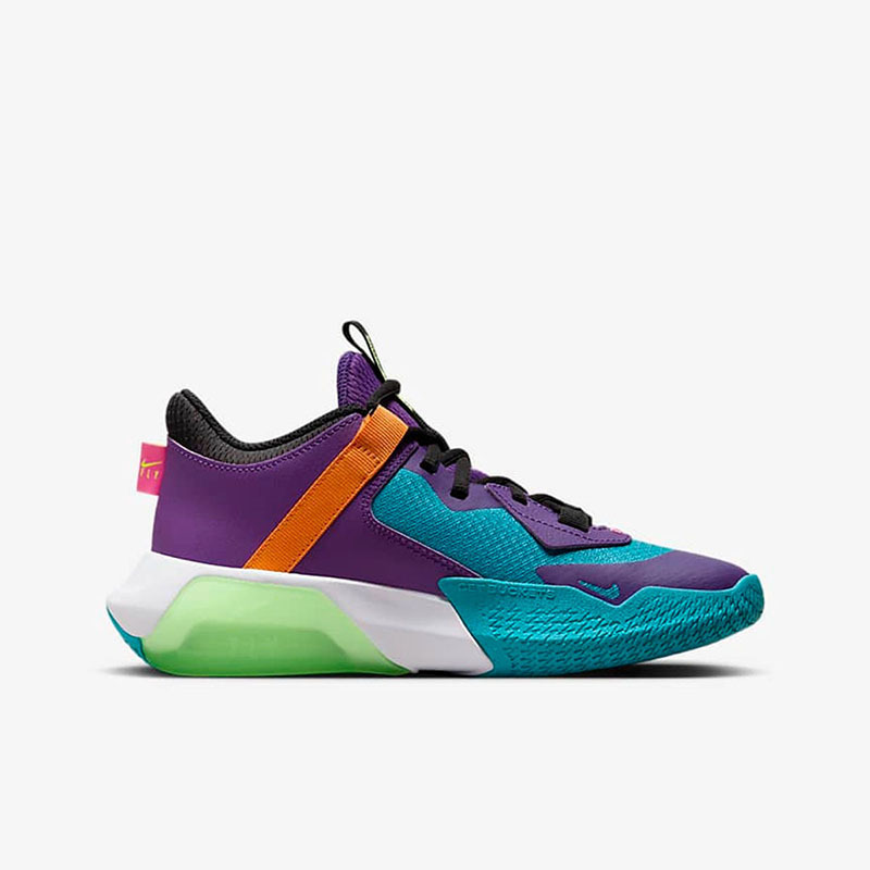 大童nikeairzoomcrossover防滑减震耐磨中帮儿童篮球鞋紫蓝绿dc