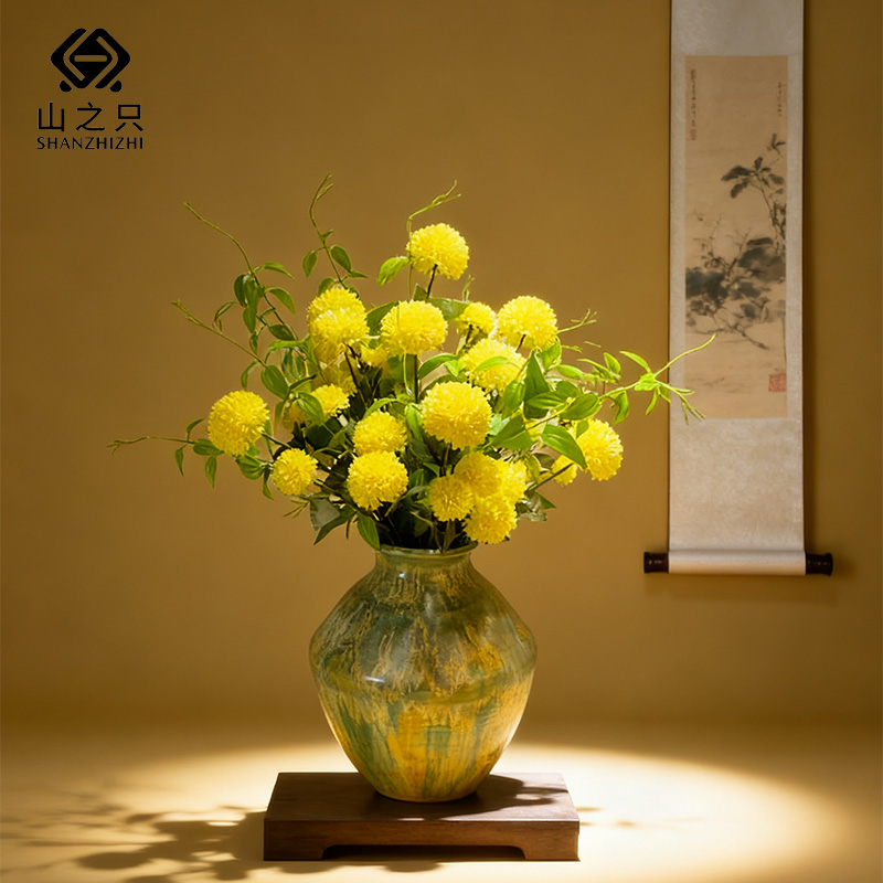 山之只 创意小雏菊仿真花艺 45*60cm 个高清大图