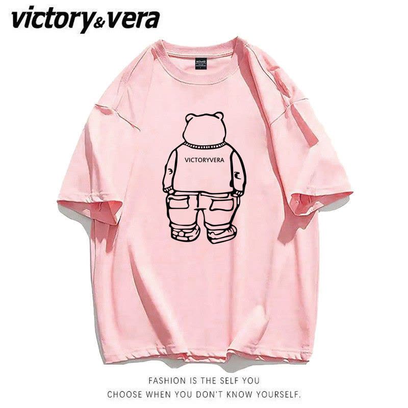 VICTORYVERA短袖t恤女学生2022夏季新款体恤衫韩版宽松ins上衣潮图片