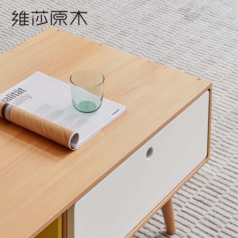 北欧全实几榉木展示柜现代简约彩漆环保客厅咖啡桌茶桌_945高清大图