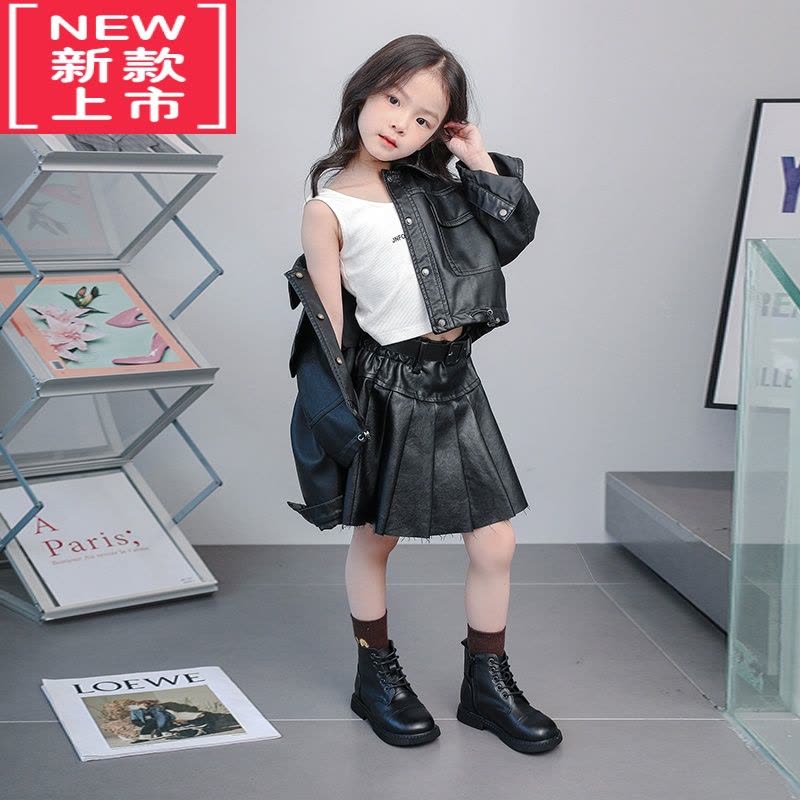 可莉允儿童马丁靴2022冬季新款女童短靴冬加绒黑色英伦男童靴子棉靴图片