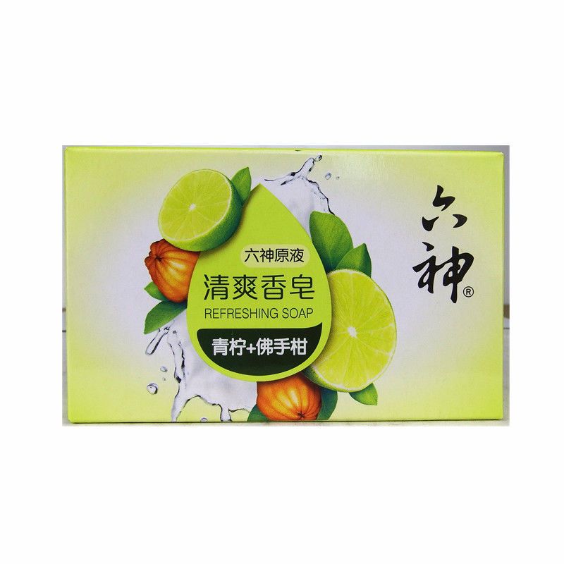 六神香皂肥皂清爽清凉皂洗澡洗手皂洗脸皂香皂125g/块