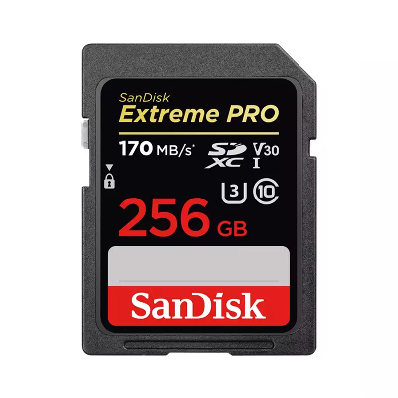 闪迪(Sandisk)256GB至尊超高速SD卡读200MB/s写90MB/s相机内存卡存储卡支持4K录制V30 C10