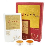 湖南特产安化黑茶 白沙溪陈香红色系列 礼盒国之梦黑砖茶1.2kg