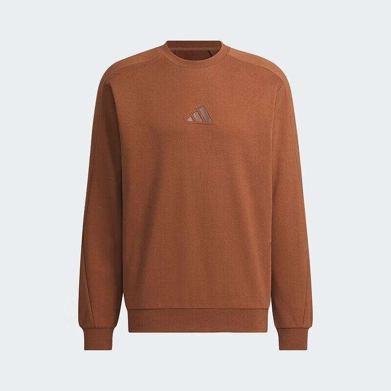 Adidas阿迪达斯男装新款运动针织舒适圆领卫衣套头衫 JZ8421 C