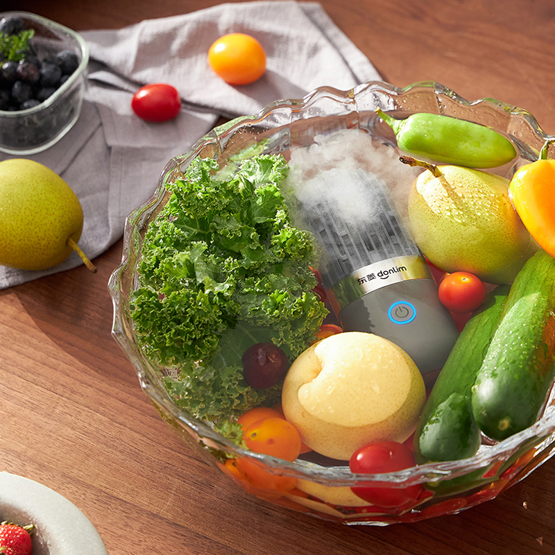 东菱胶囊果蔬净化器食材清洗机家用杀菌便携无线除农残自动洗菜机DL-1212高清大图