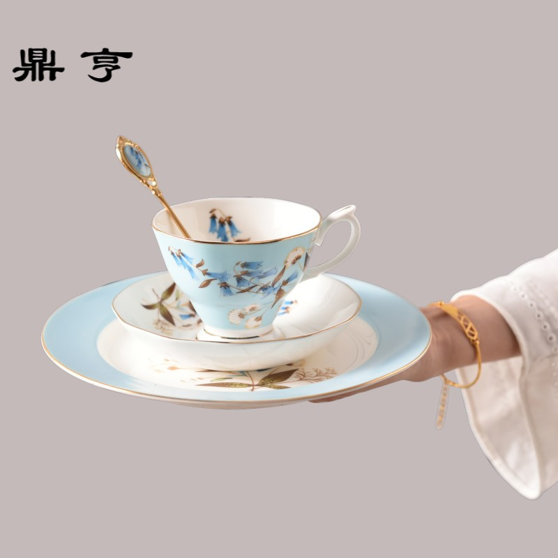 鼎亨英式家用套装下午茶具骨瓷咖啡杯具结婚送礼欧式红茶杯子简约