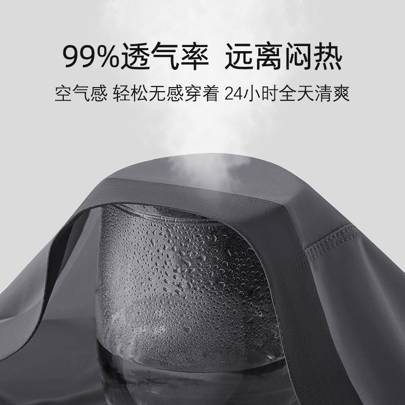 啄木鸟男生内裤男2025新款冰丝凉感男士平角裤衩抗菌运动透气短5高清大图