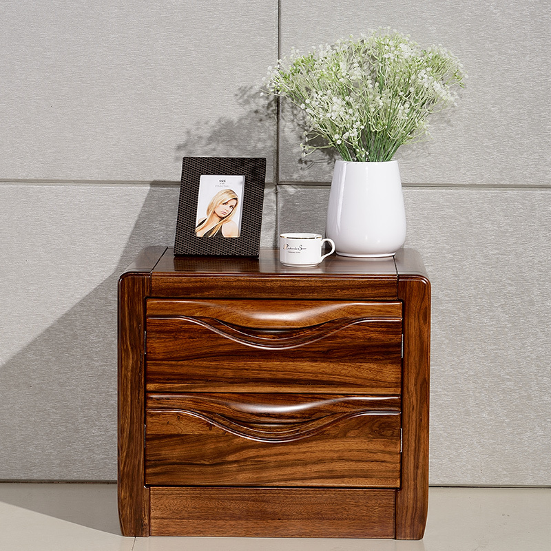 简约现代非洲乌金木床头柜 小柜子卧室储物柜床边柜收纳柜1009