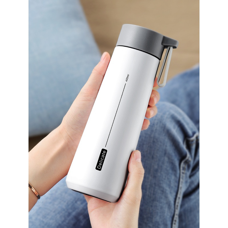 美帮汇保温杯男士便携韩版高初中学生水杯潮流个性时尚简约杯子600ml