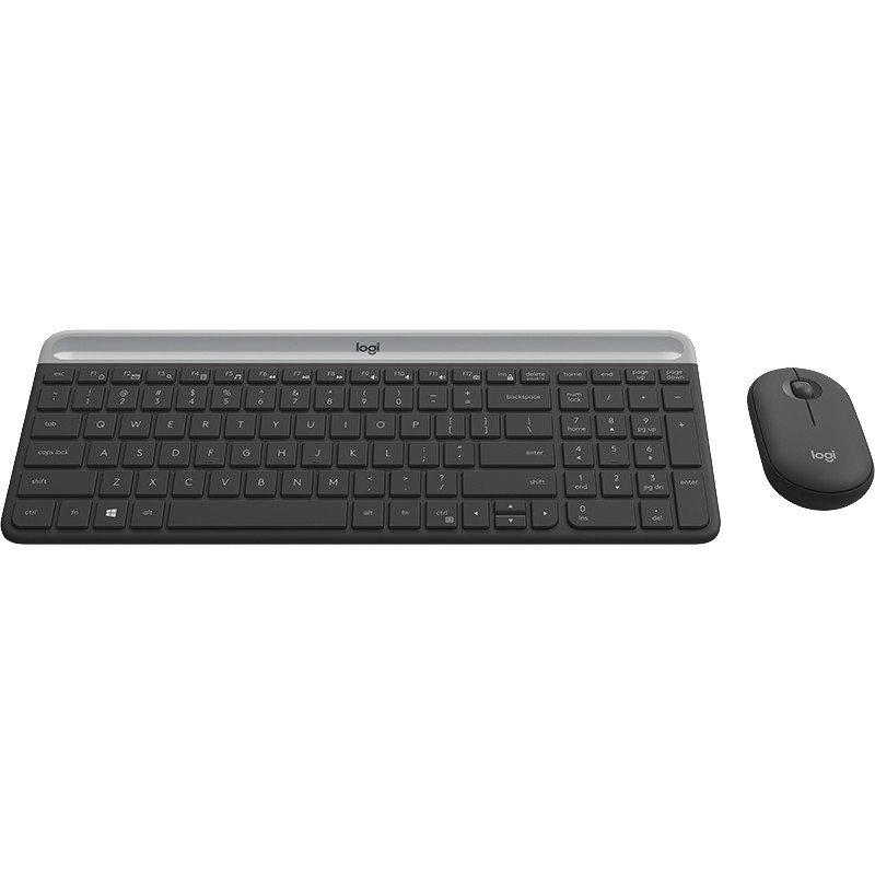 罗技(Logitech) MK470 无线办公键鼠套装 全尺寸超薄鼠标键盘 带无线2.4G接收器 黑色高清大图