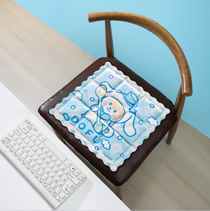 冰垫坐垫夏季透气凉垫办公室椅垫学生水垫冰枕夏天屁垫冰袋子冰凉 玉桂多福共一个