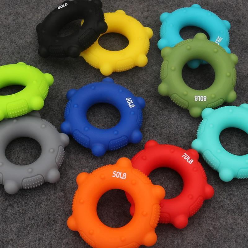 锻炼手指力量握力圈男女按摩握力器黄色20磅[很软约9公斤]>800_800